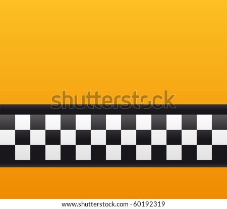 stock vector close up of taxi cab background in NY