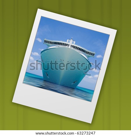 slide from instant camera of cruise ship