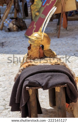 Typical object used by the Roman legions of the Roman Empire