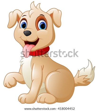 Cartoon Cute Dog Stock Photo 418004452 : Shutterstock