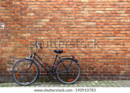 Classic view of Bike and wall # 1