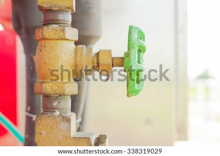 valve service water leak at stem valve