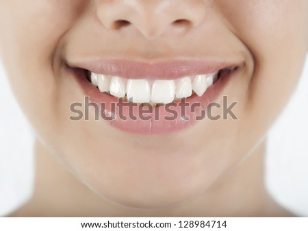 Smiling woman and teeth
