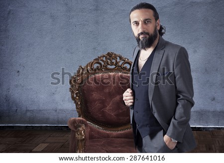 Portrait of a young fashionable man