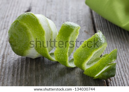 Lime with the peel.