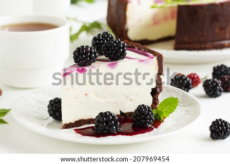 Cheesecake without baking with BlackBerry.