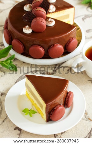 A delightful mousse cake 