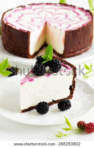 Cheesecake without baking with BlackBerry.