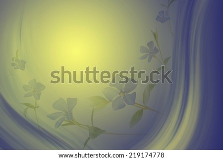 Abstract flower background with smooth lines