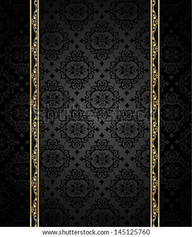 Vintage background, antique, beautiful old paper, card, ornate cover page, label; floral luxury ornamental pattern template for design. Raster copy.