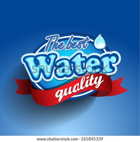 Drinking and Water Label vector Drinking and Water Label vector