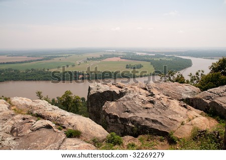Arkansas River and valley view