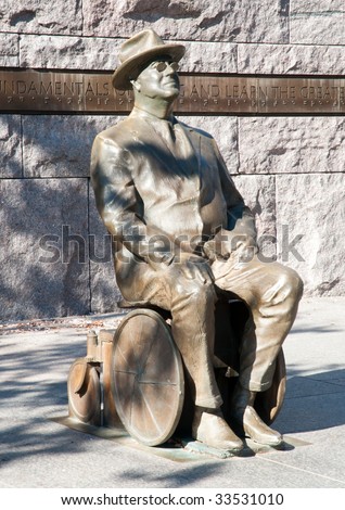 president roosevelt wheelchair. FDR in a wheelchair statue