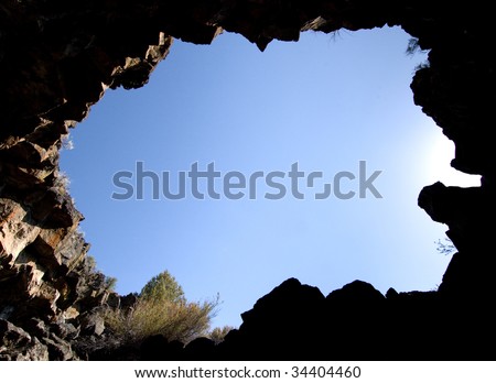 lava tube cave opening