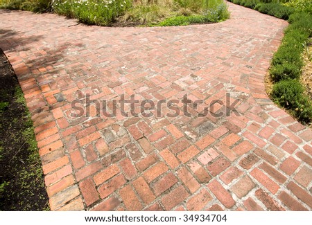Luther Burbank Home and Gardens brick path