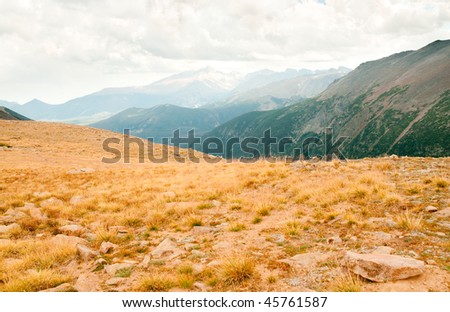 alpine tundra and rocky mountains