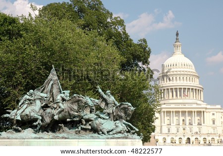 Ulysses S. Grant Memorial and United States Capitol Building