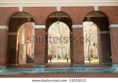 Independence Hall brick arches