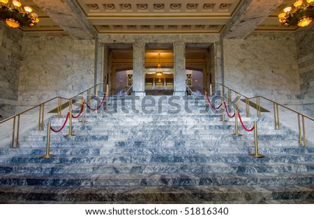 Washington State Capitol building staircase
