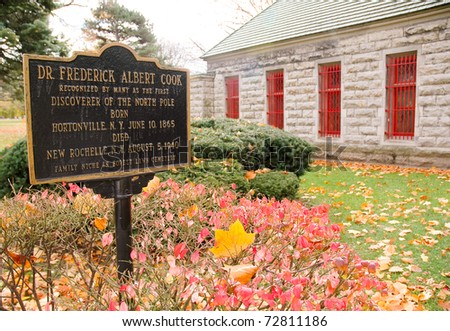 Dr. Frederick Albert Cook marker for the Discoverer of the North Pole at Forest Lawn Cemetery