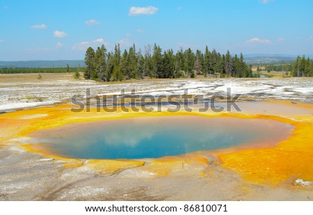 Opal Pool in the Midway Geyser Basin