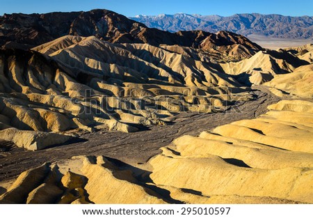 Trail Through Golden Hills of Death Valley