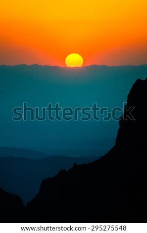 Sunset at Big Bend National Park