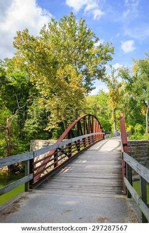 Empty Bridge at Cuyahoga Valley National Park