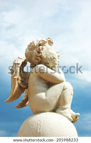 Putto/cupid statue in Corsica