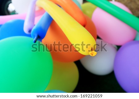 Multicolored balloons - balloons background.