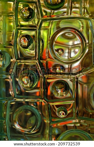 color of glass block - glass texture