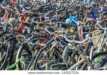 Bicycle parking area