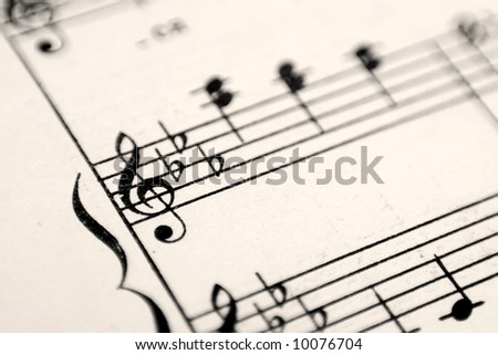 Close-up of music note