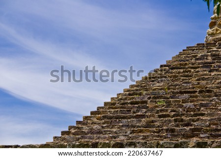 Mayan Pyramid Detail