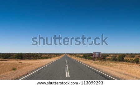 Never ending road, Australian Outback