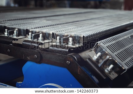 convey-er belt. industry track. conveyor belt.industrial machine