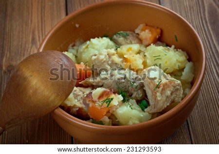 Lapskaus - Norwegian dish made of  meat ingredients and vegetable.can be found throughout Scandinavia and Northern Europe.