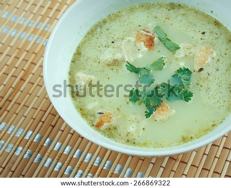 Allgauer Kasesuppe - Bavarian winter soup