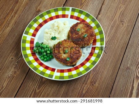 Cotelettes de poulet Pojarski  - Chopped chicken cutlets.traditional Russian recipe