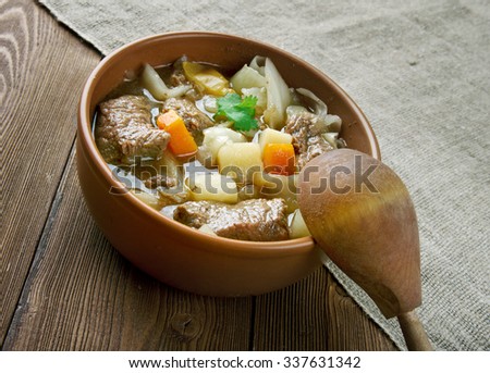Garbure -  thick French soup .French cuisine