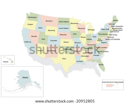 stock vector : United States