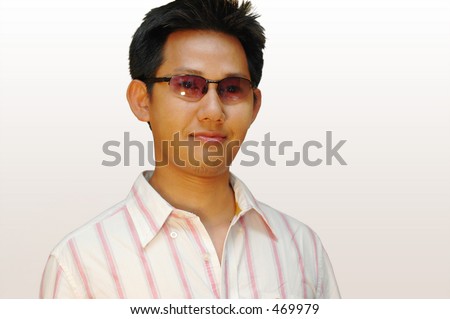 glasses for men style. stock photo : Asian men with