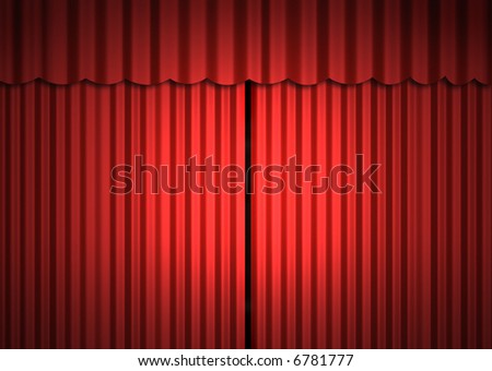 Stage (close curtain)