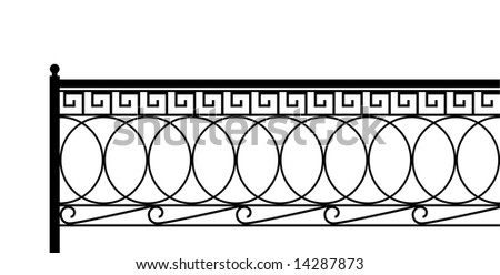 Classical fence. Seamless pattern.