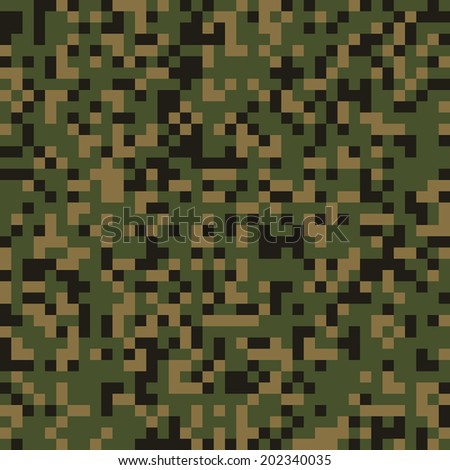 Seamless pixel forest camo
