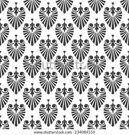 Seamless royal art deco pattern