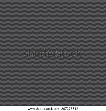 Seamless dark gray op art rounded zigzag pattern