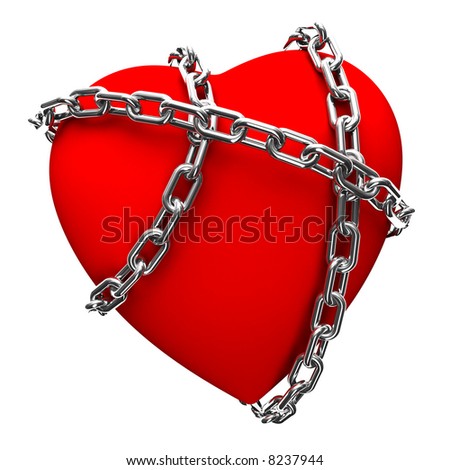 chained heart