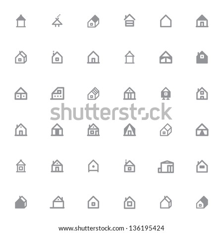 Home icons set Home icons set