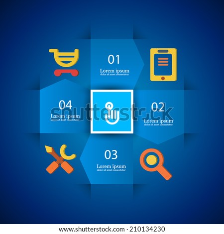 infographics Instructions for Online Store tech company's business infographics Instructions for Online Store tech company's business
